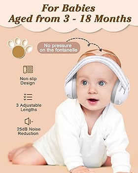 Amazon.com: Lilian&Gema 2-in-1 Baby Ear Muffs Noise